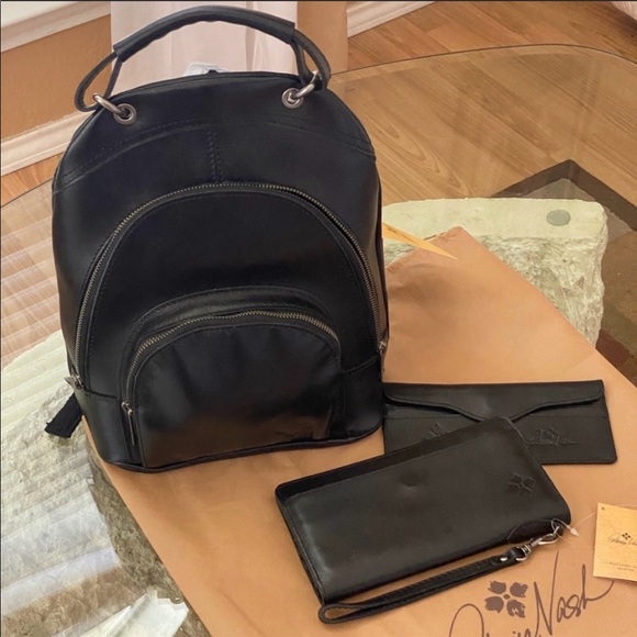 🆕🌟Patricia Nash Black Leather Backpack & Matching Wallet Combo🌟 - Picture 10 of 15